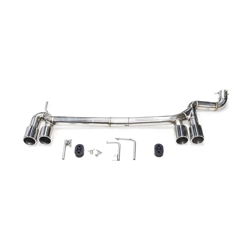 SYPES Silver Stainless Steel Exhaust Pipe For 1.0t  Exhaust Tips Retrofit Upgrade Four Outlets