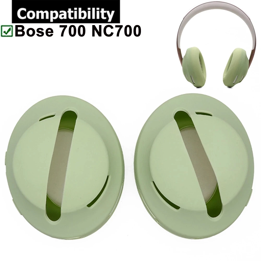 1Pair Protective Silicone Case Sweatproof Scratchproof Reusable Washable Cover Skin Case for Bose 700 NC700 Headphones Headsets