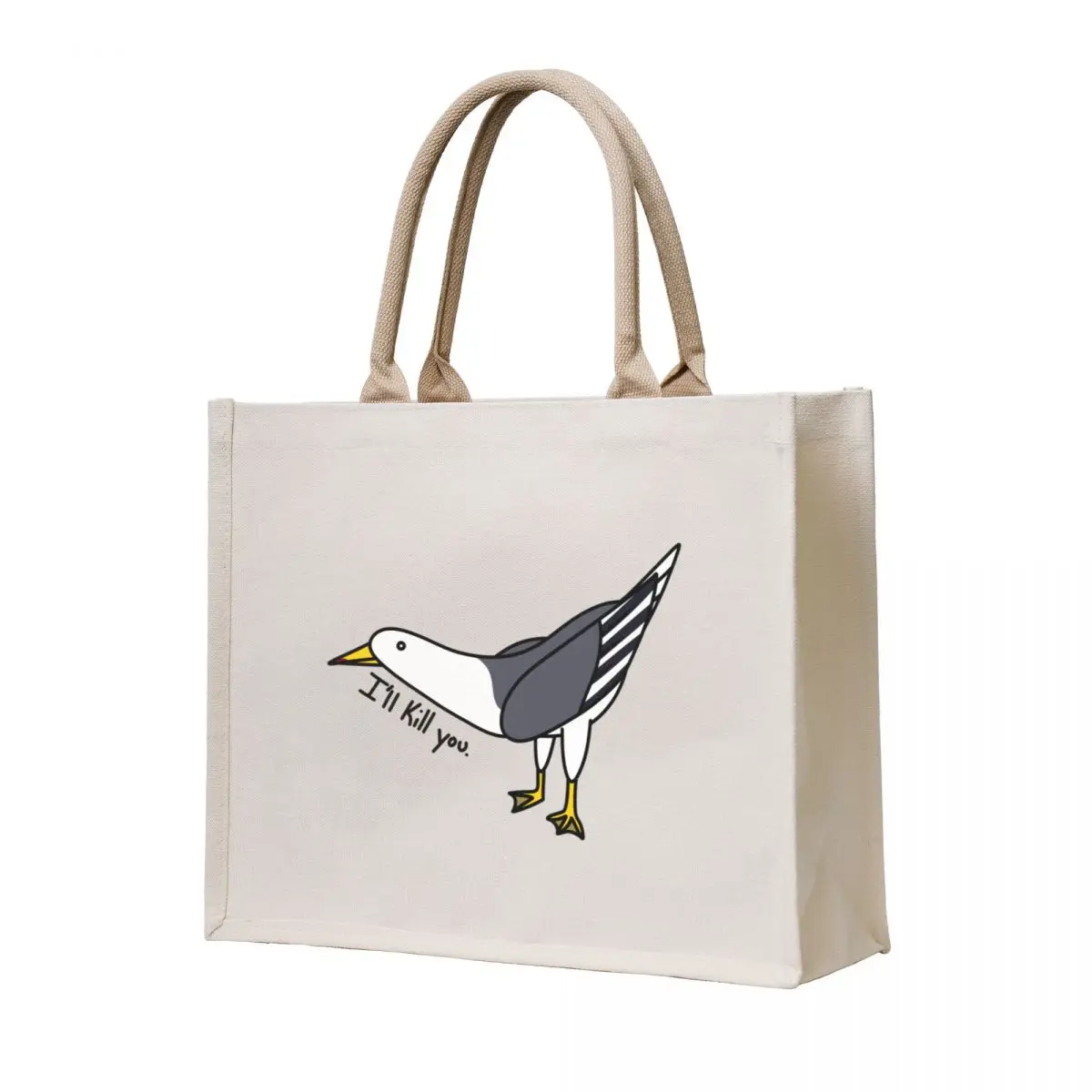 

Threatening Seagull Tote Bag shopper bag woman bags luxury women canvas tote