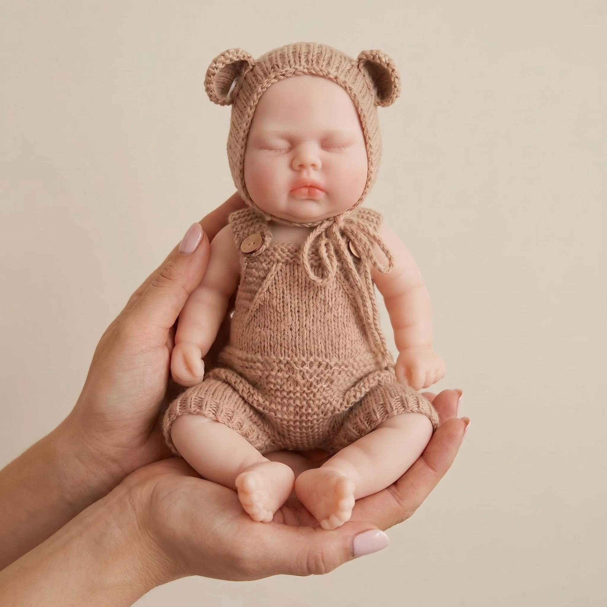 NPK 13inch Solid Silicone Doll - Elastic Stretchable Collectible Art Doll with Random Pacifier And Bottle - Pickle Character