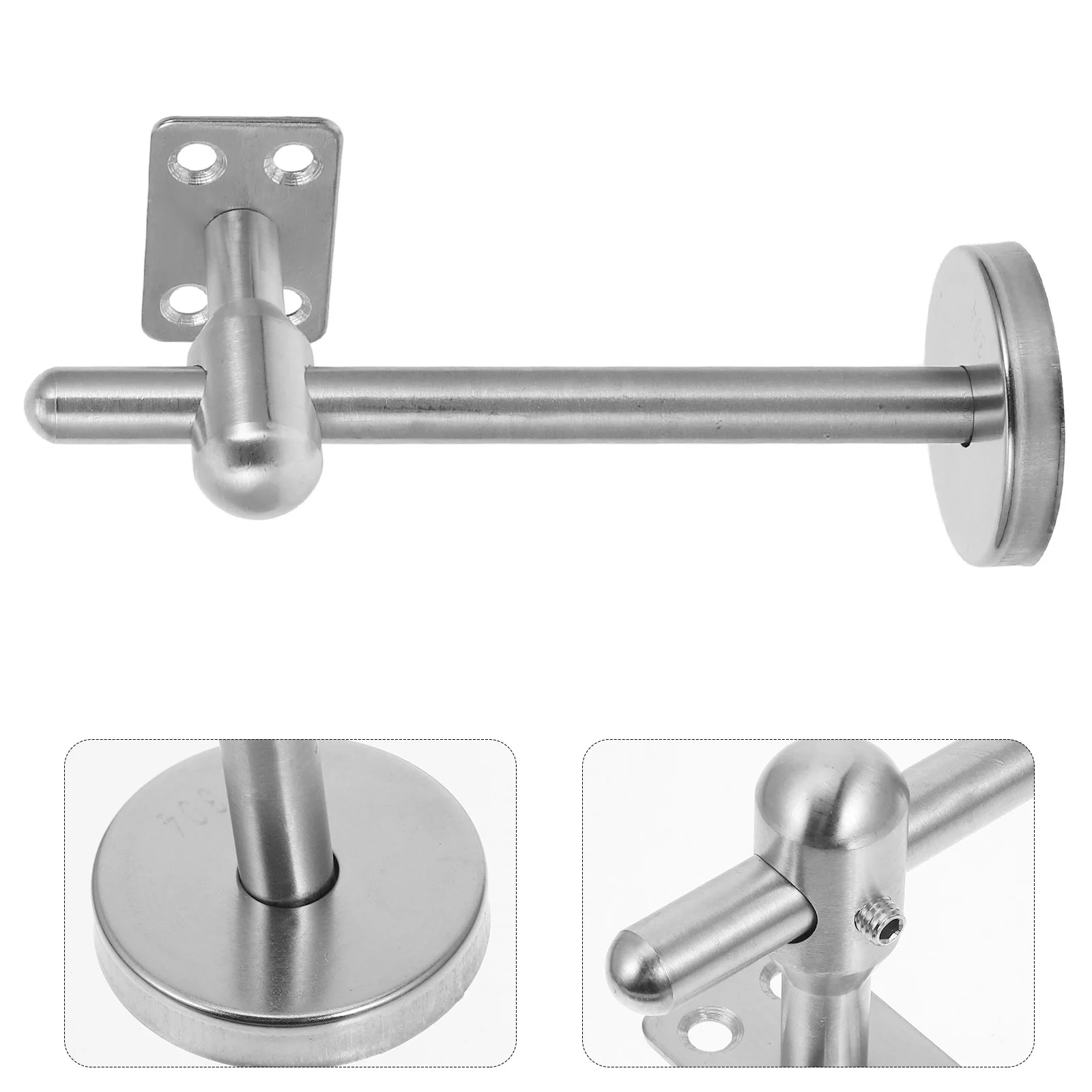 

Wall Mount Stainless Steel Handrail Bracket Heavy Duty Adjustable Stair Rail Support for Staircase Corridor Home Office Railings