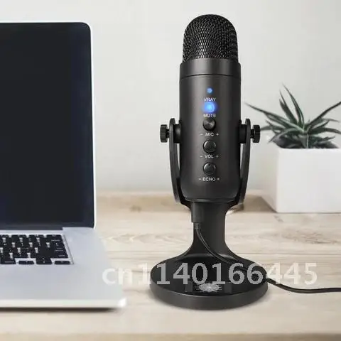 

USB Condenser Microphone for Computer USB PC Microphone Mic Stand Filter to Gaming Streaming Podcasting Recording Headphone