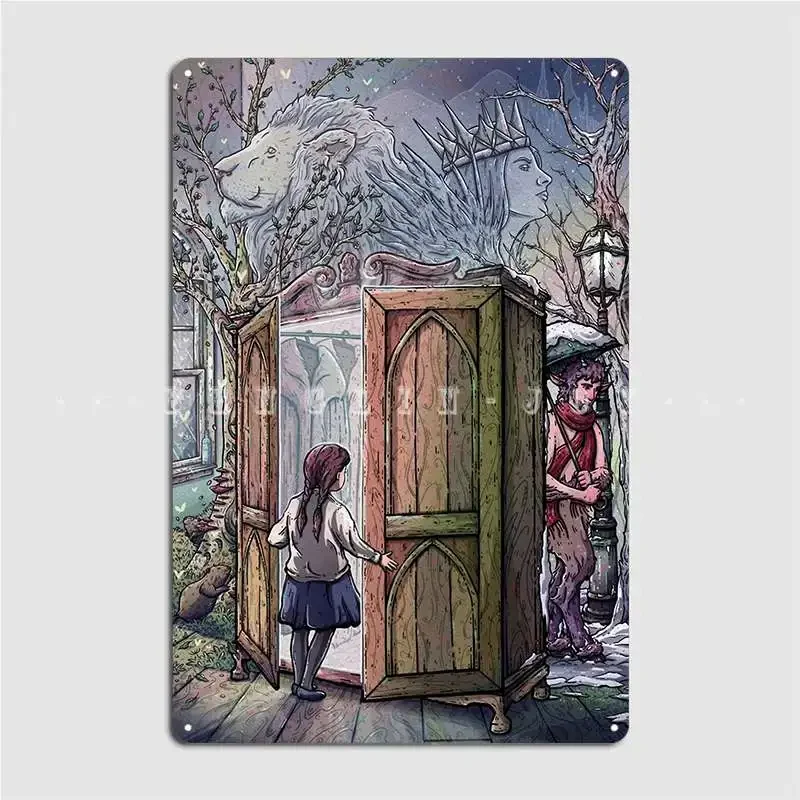 Lucy S Discovery Narnia Fan Art Poster Metal Plaque Plaques Club Bar Design Wall Mural Tin Sign Poster