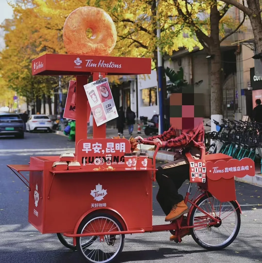 Customizable Tricycle Bicycle Toy Burger Ice Cream Cart Mobile Booth Display Stand