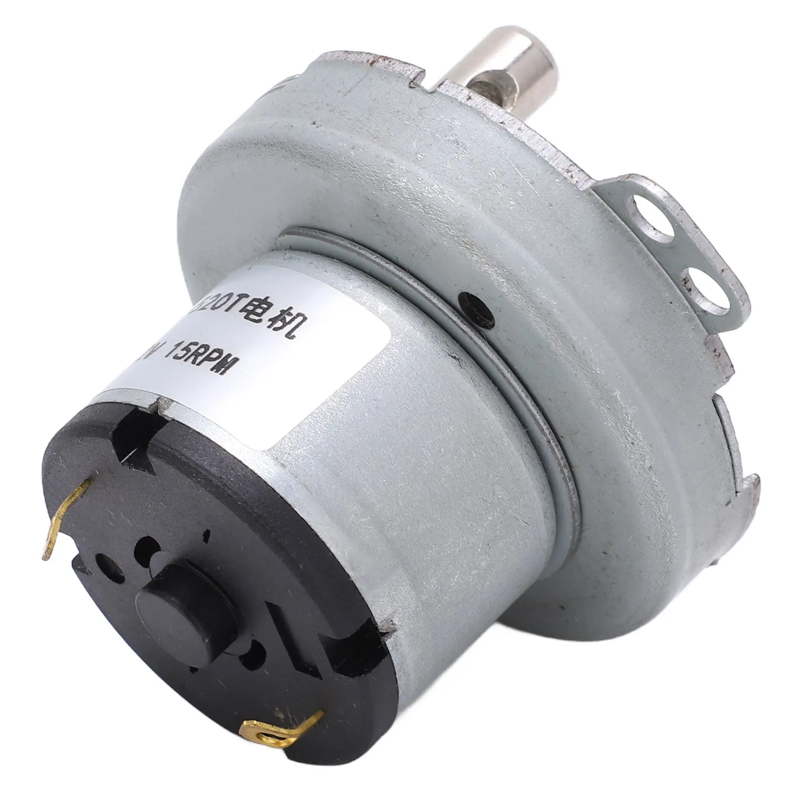 C2 JS‑520T DC Geared Motor Durable 12V 15RPM Gear Reducer Motor for Electronic Products