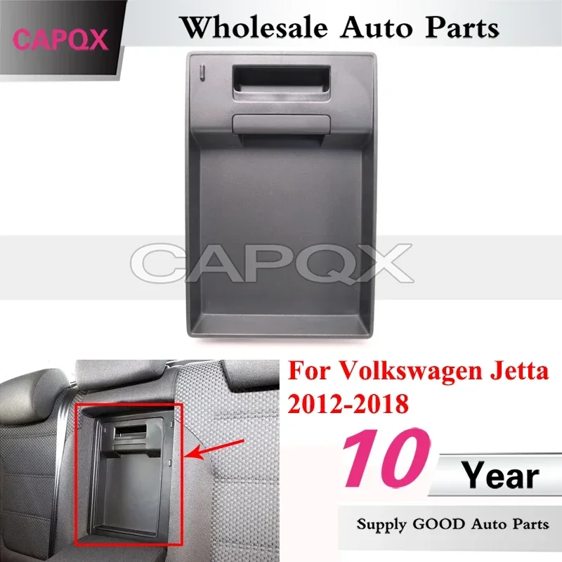 CAPQX Rear Seat Armrest Cup Holder Cover Lid Baffle Plate For Volkswagen Jetta 2012-2018 5C6885944