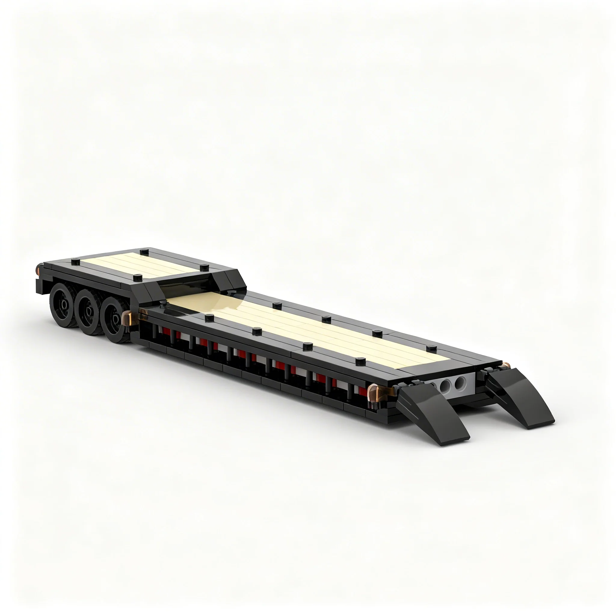 313pcs MOC Lowboy Low Loader Trailer City Construction Model Building Blocks Christmas Gift Collection Education 3D Display