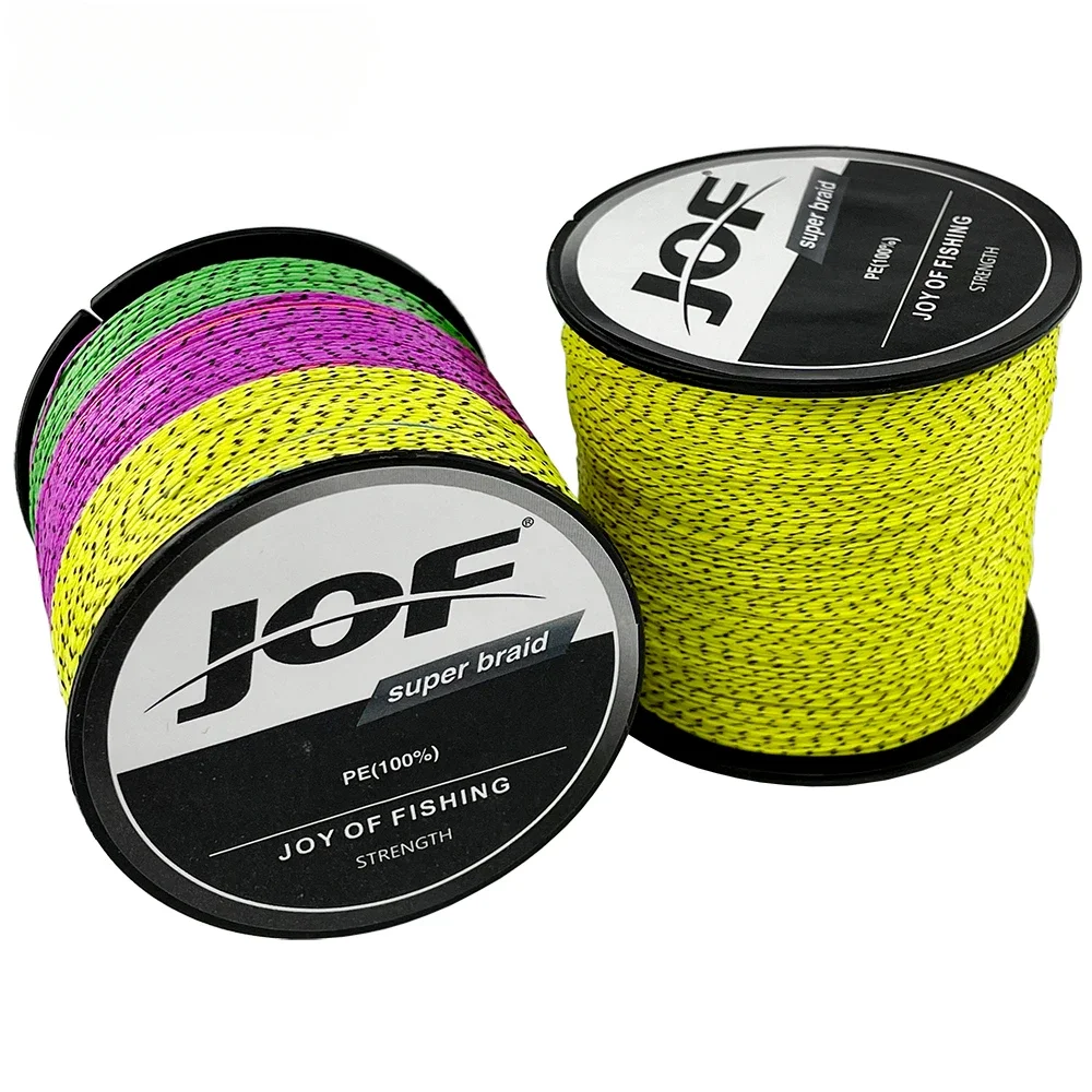 JOF 8Strands 100-500m Multicolor Invisible Braided Fishing LineX8 Spotted Sea Saltwater Carp Fishing Weave Extreme 100% PE