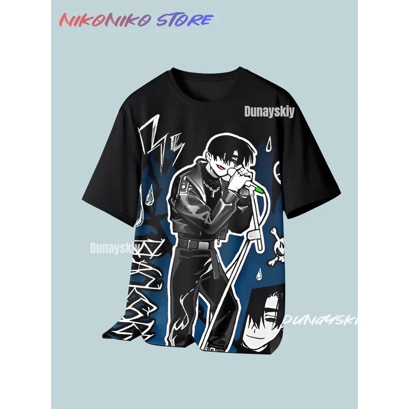 

asdh8@Alien Stage Ivan Till Cosplay Costume Set White Black T-shirt Casual Daily Hyuna Mizi Luka Korean Idol Costumized Outfit U
