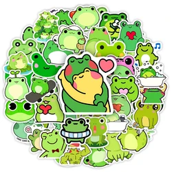 Kawaii Cartoon Frog Stickers DIY Fun Kids Toy Gift Decal for Laptop Phone Luggage Decorative Designs Bottles Fridge Waterproof