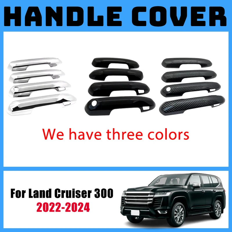 

Auto Handle Cover For Toyota Land Cruiser 300 J300 Lexus LX J310 2022 2023 2024 Chrome Car Accessories Catch Rustproof Stickers