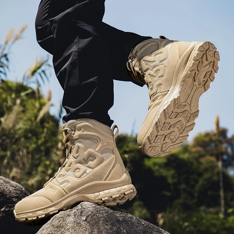 

Original Brand Mountain Climbing Footwear Top Quality Wearable Outdoor Hiking Shoe Designer Big Size Mountaineering Boots