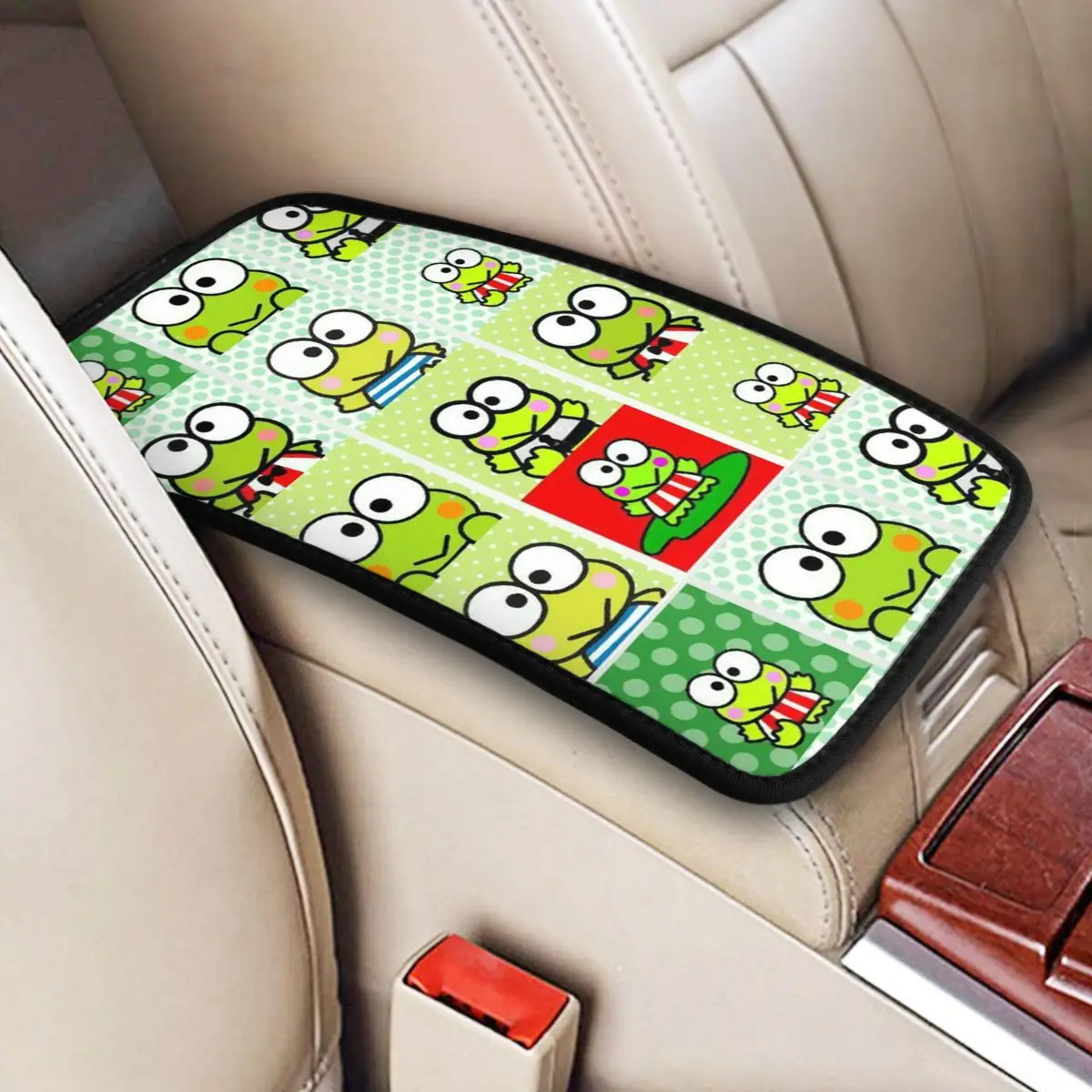 

Kero Kero Keroppi Чехол на центральную консоль автомобиля Универсальный водонепроницаемый чехол для автокресла