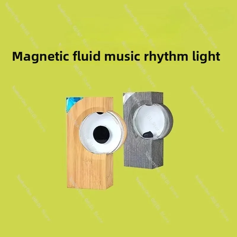 Magnetic Fluid Rhythm Lamp Sound Activated Light Desktop Ornament Music Visualization Decor Creative Gift forHome Bedroom Office