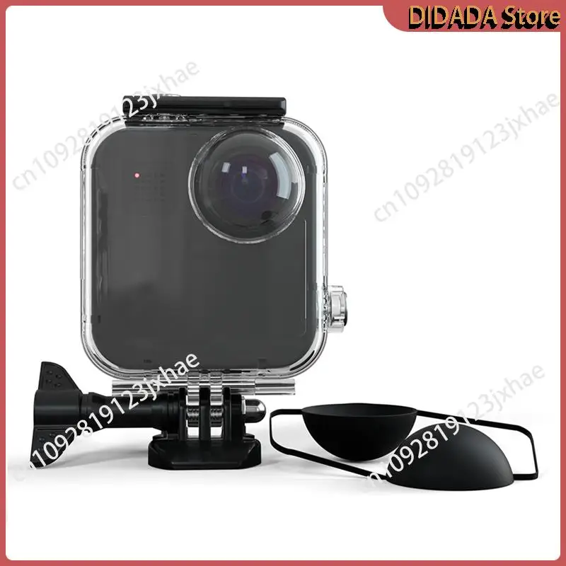N82R Waterproof Camera Case For Gopro MAX Panoramic Sports Camera Bezel Underwater Protective Case Diving Accessories