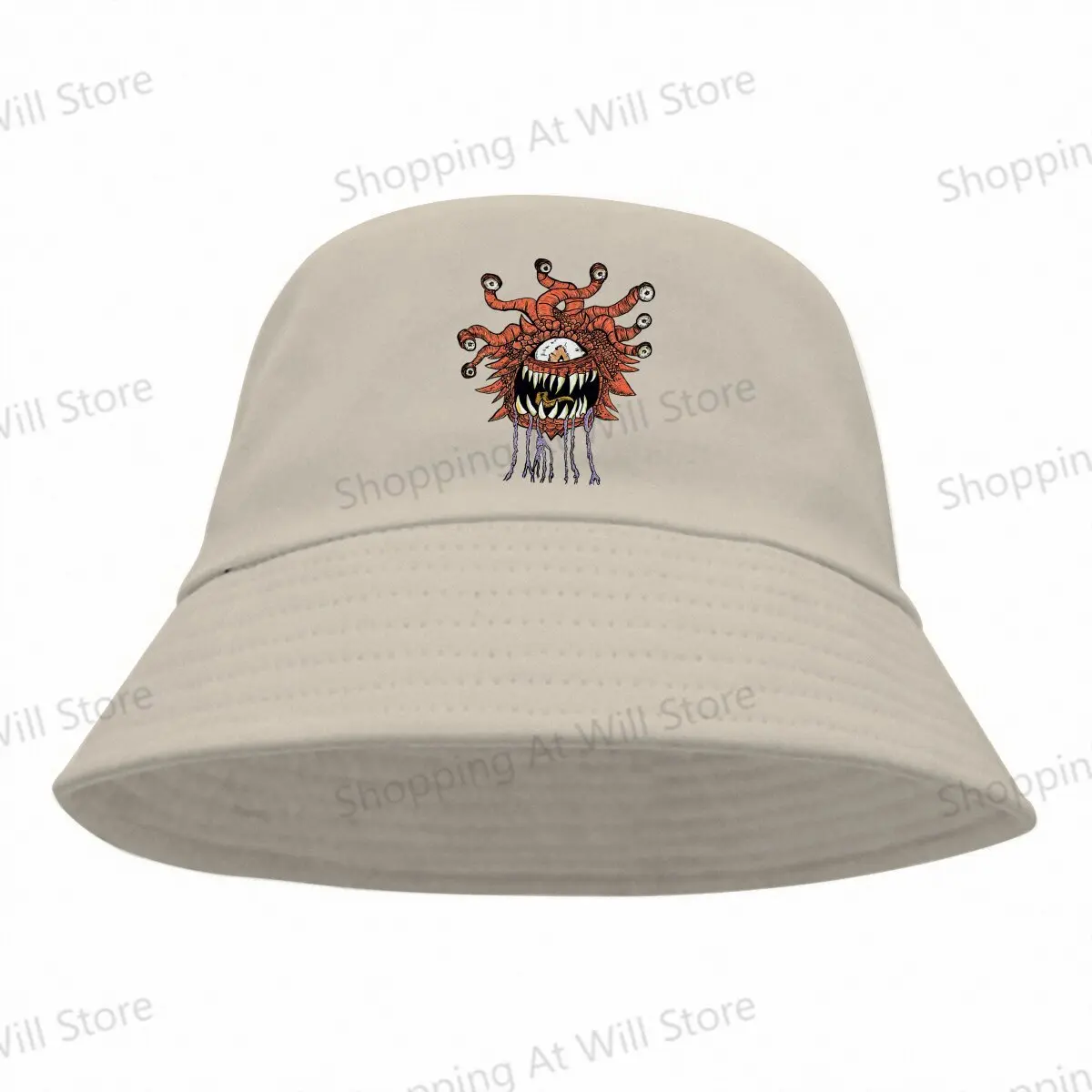 DND Game Beholder Unisex bob Bucket Hats Men And Women Beach Hat Creative Gift