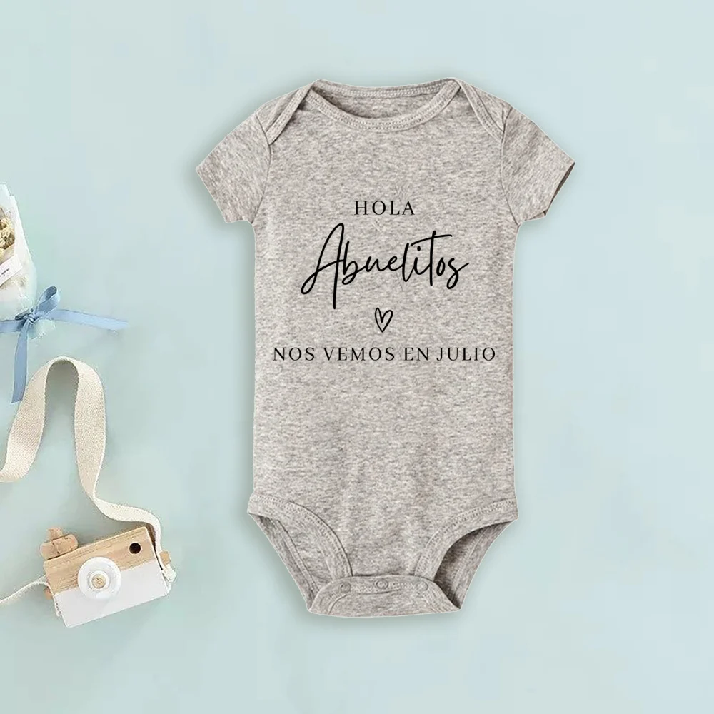 Ensemble de batterie pour nouveau-né, imprimé "See you Soon", vêtements pour annonce de grossesse