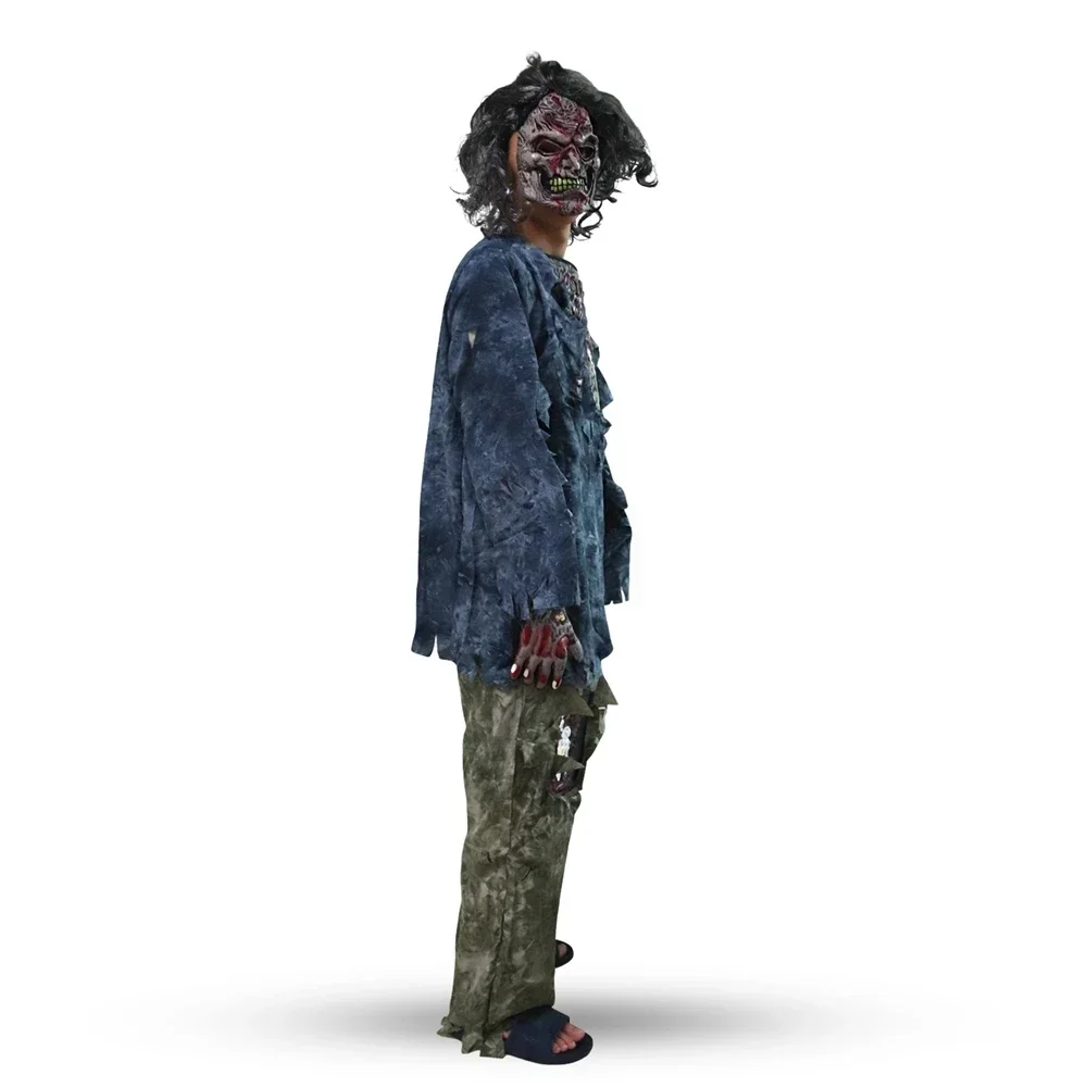 Halloween Zombie Costume Fancy Dress Cosplay Costumes Horror Outfits Scary Party Horrible Corpse Wear