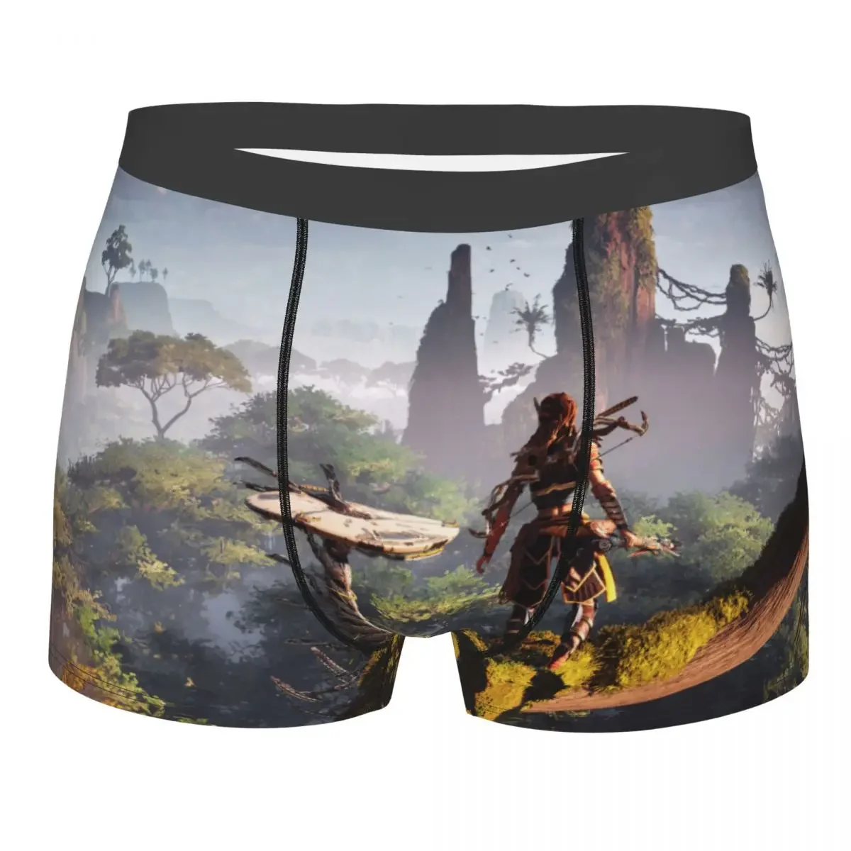 Men Horizon Zero Dawn Adventure Game Boxer Briefs Shorts Panties Mid Waist Underwear Aloy Anime Male Sexy S-XXL Underpants