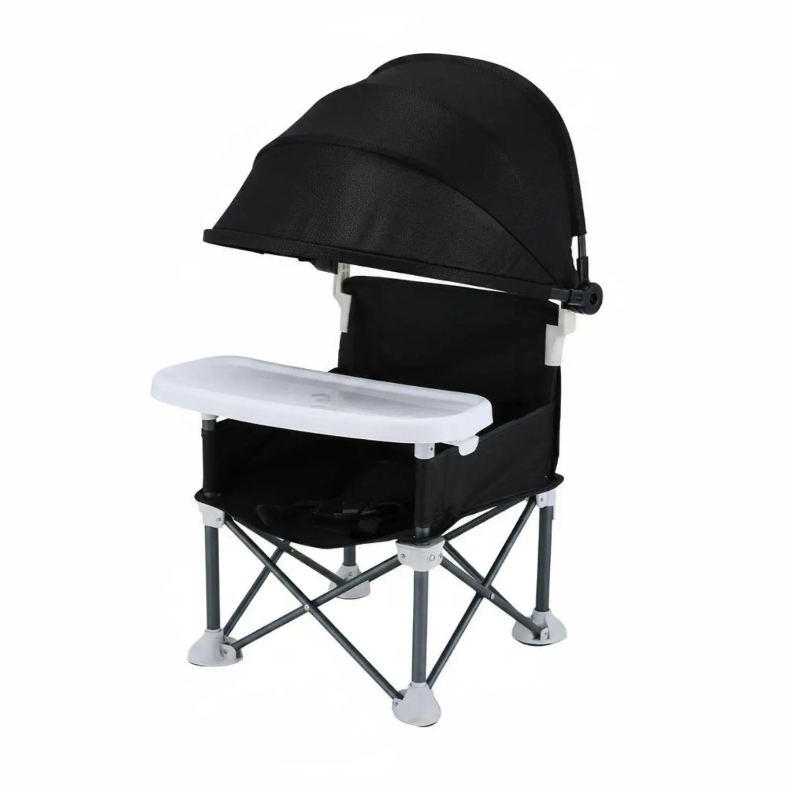 Children Folding Seat with Canopy Outdoor Portable Kids Camping Chair Lightweight Folding Chair for Beach and Picnic