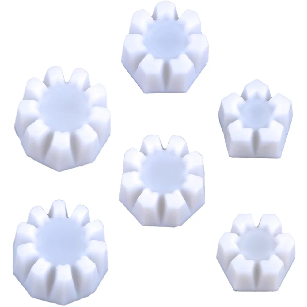 

6 Pcs Silicone Pour Cup Paint Floral for Painting Mold Round Reusable Pouring Medium Tool Silica Gel Supplies