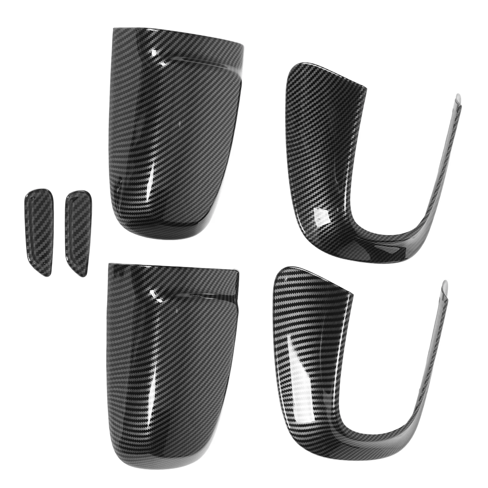 

6pcs Seat Headrest Panel Cover Kit - Carbon Fiber Style for Mercedes Benz C-Class 2022