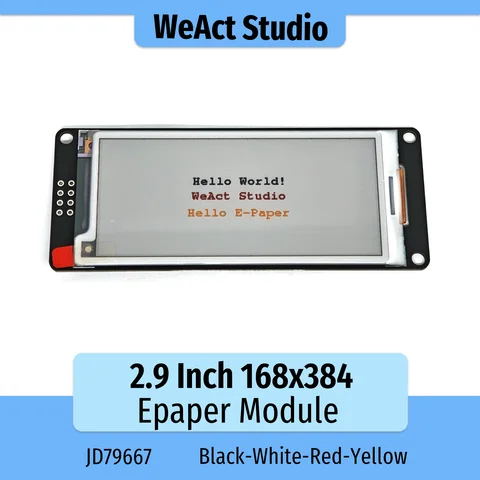 WeAct Black White Red Yellow 2.9'' 2.9 Inch Epaper Module E-paper E-Ink EInk Display Screen SPI 4C