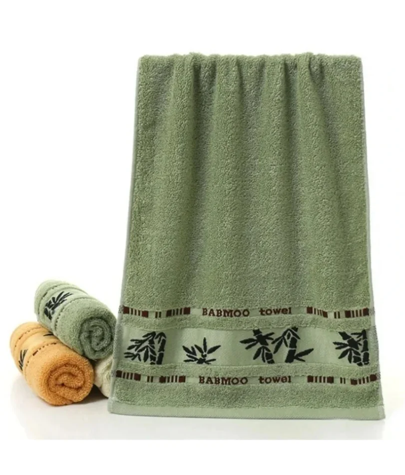 

Set of 1 Bamboo Fiber Towels Sets Home Bath Towels Adults Face Towel Thick Absorbent Luxury Bathroom Towels
