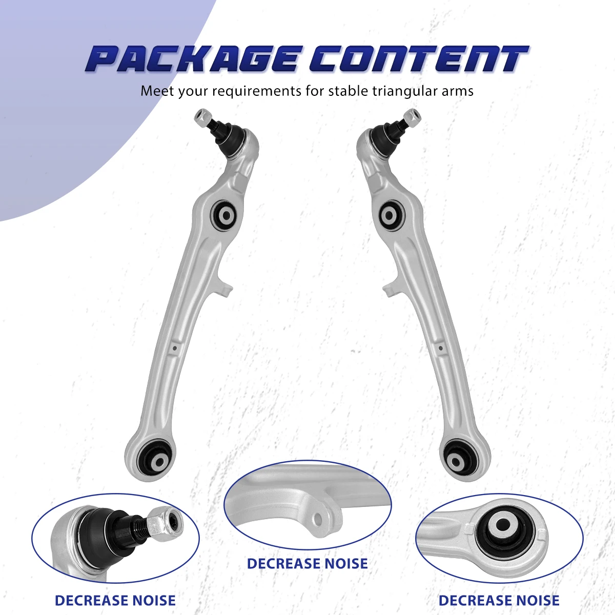 AzbuStag 10Pcs Front Upper Lower Control Arm Suspension Kit for Bentley Continental Flying Spur 2004 2005 2006-2018