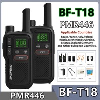 BF-T18 Baofeng PMR446 Walkie Talkie Type-C Charge European 446MHz 16 Channels Long Range Upgraded BF-T20 Mini Two Way Ham Radios