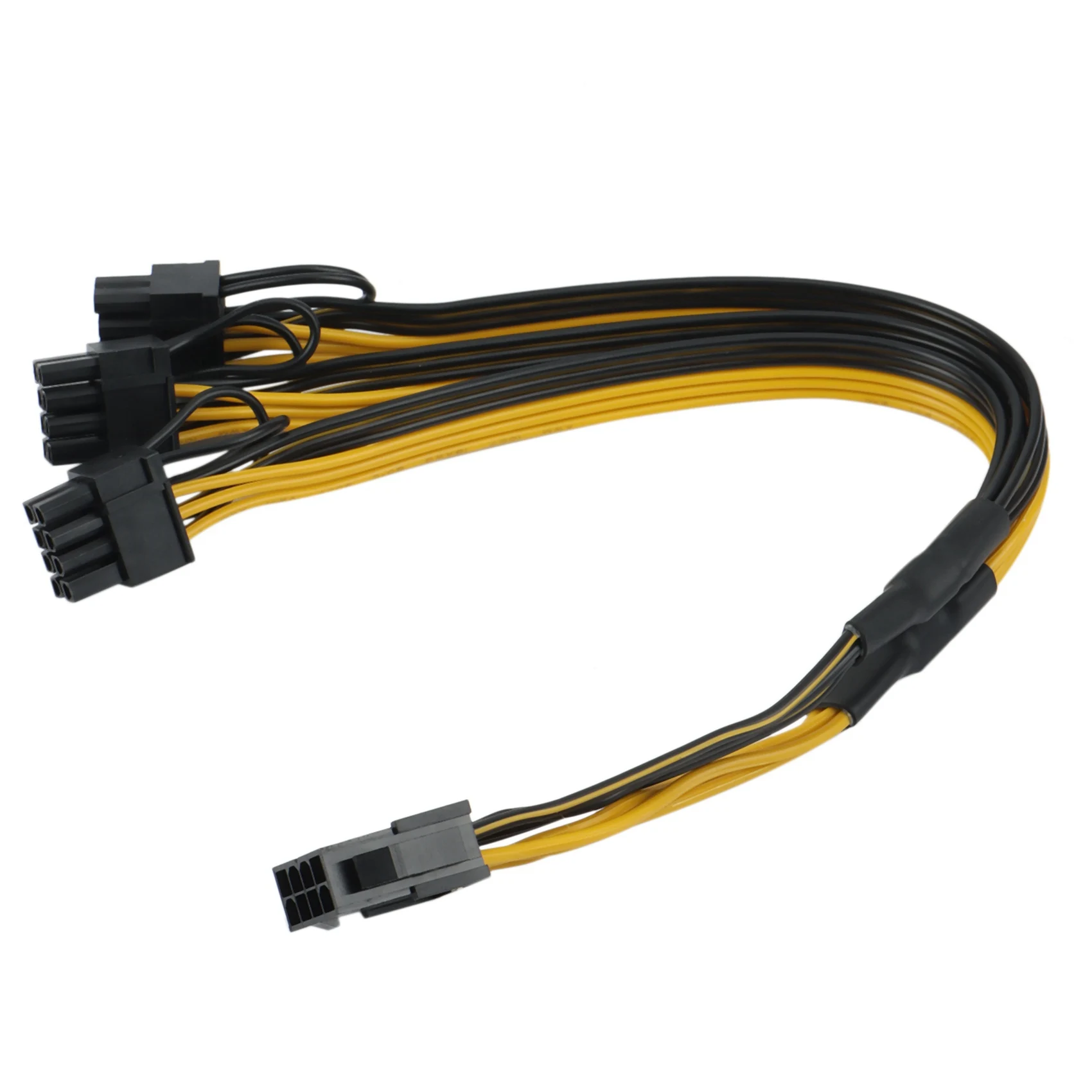 QWE-4X ATX 12V CPU 8 Pin To 3X 8Pin (6+2) Pin PCI-E Male Splitter Power Extension Adapter Cable For Graphics Card