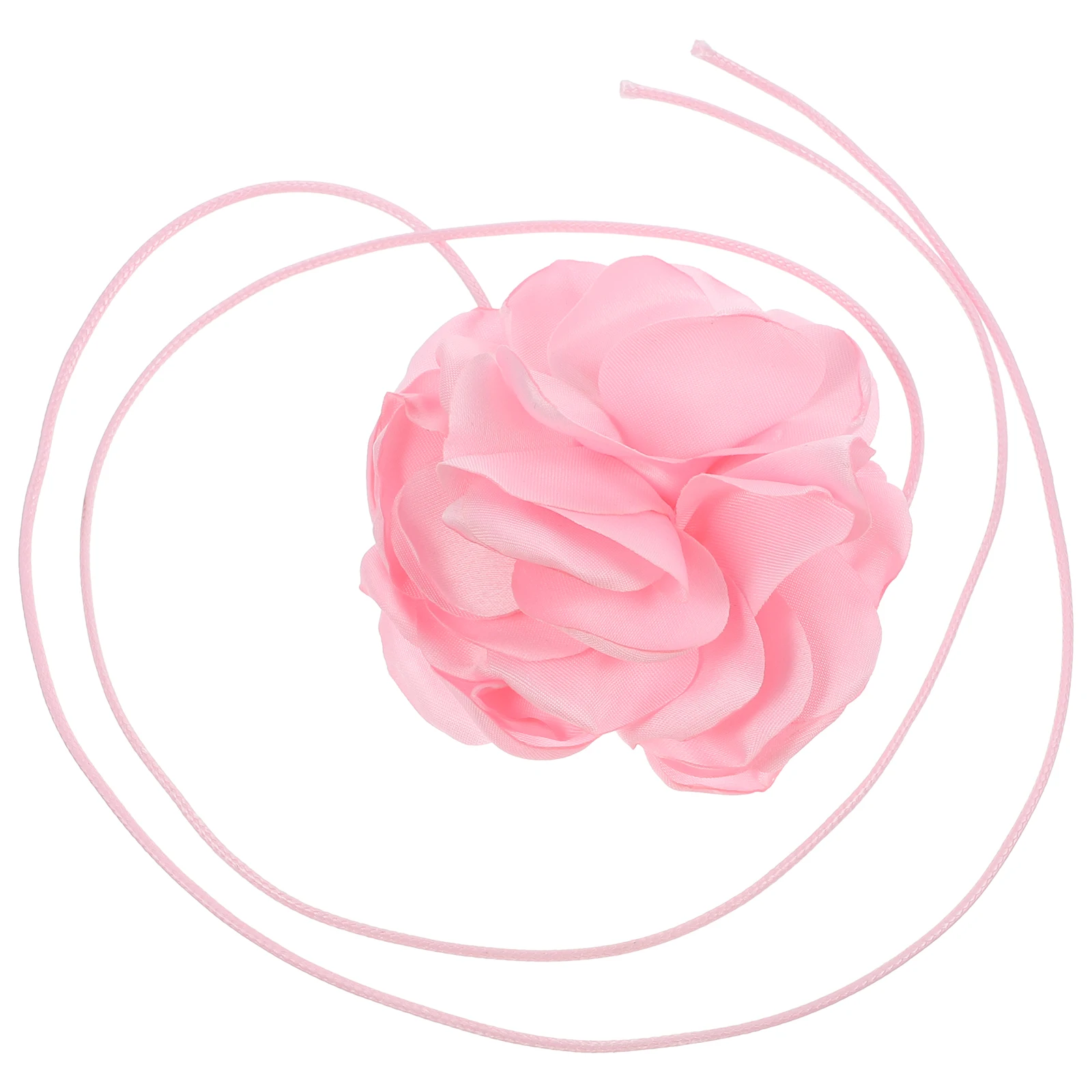 

Flower Necklace Decorative Choker Waist Chain Vacation Necklaces for Women Cloth Woman