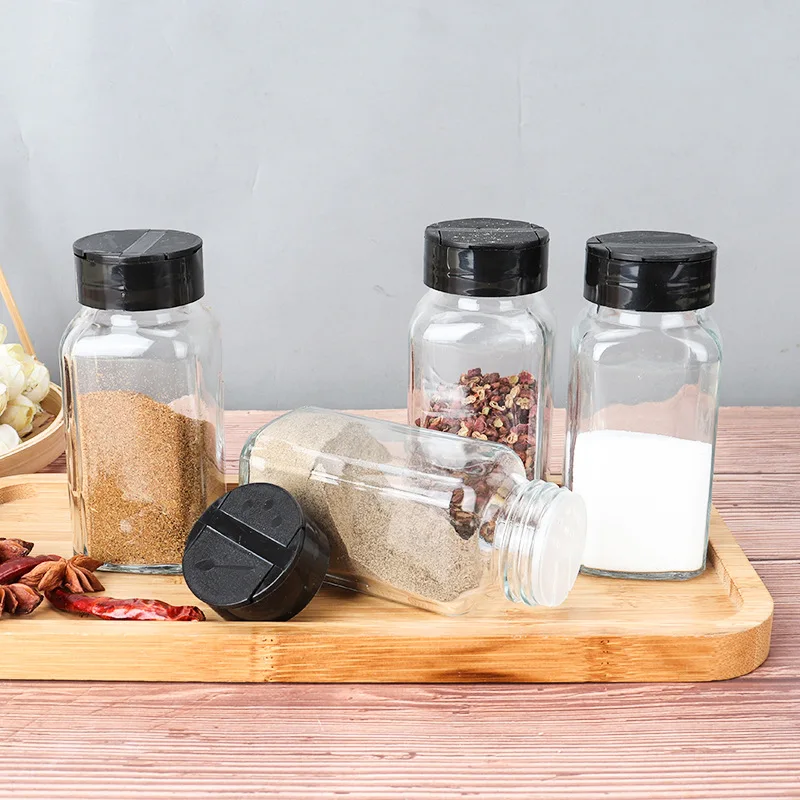 1/2/3PC Spice Salt Jars and Pepper Shaker Seasoning Jar spice organizer Plastic Barbecue Condiment Spices Container Kitchen Tool