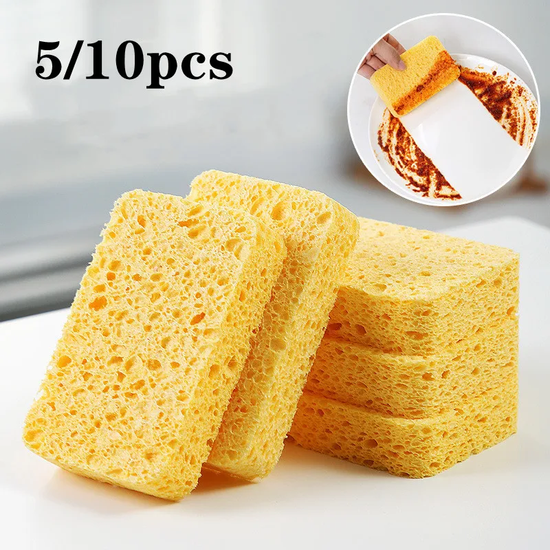 Borrador de esponja mágica de melamina para pulpa de madera de cocina, 5/10 Uds., para lavar platos, mesa de cocina, elimina el óxido, vajilla, sartén, herramientas de limpieza del hogar