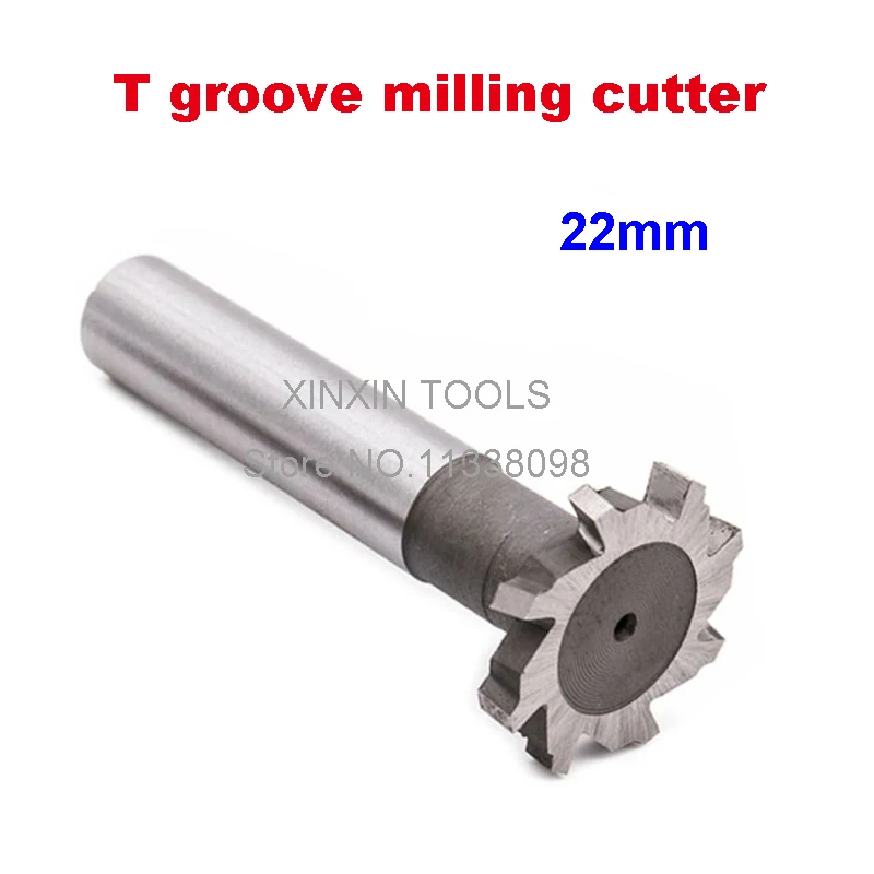 Free Shipping 2PCS 22*3*4*5*6*8*10 high speed steel Straight shank T groove milling cutter T type Straight shank milling cutter