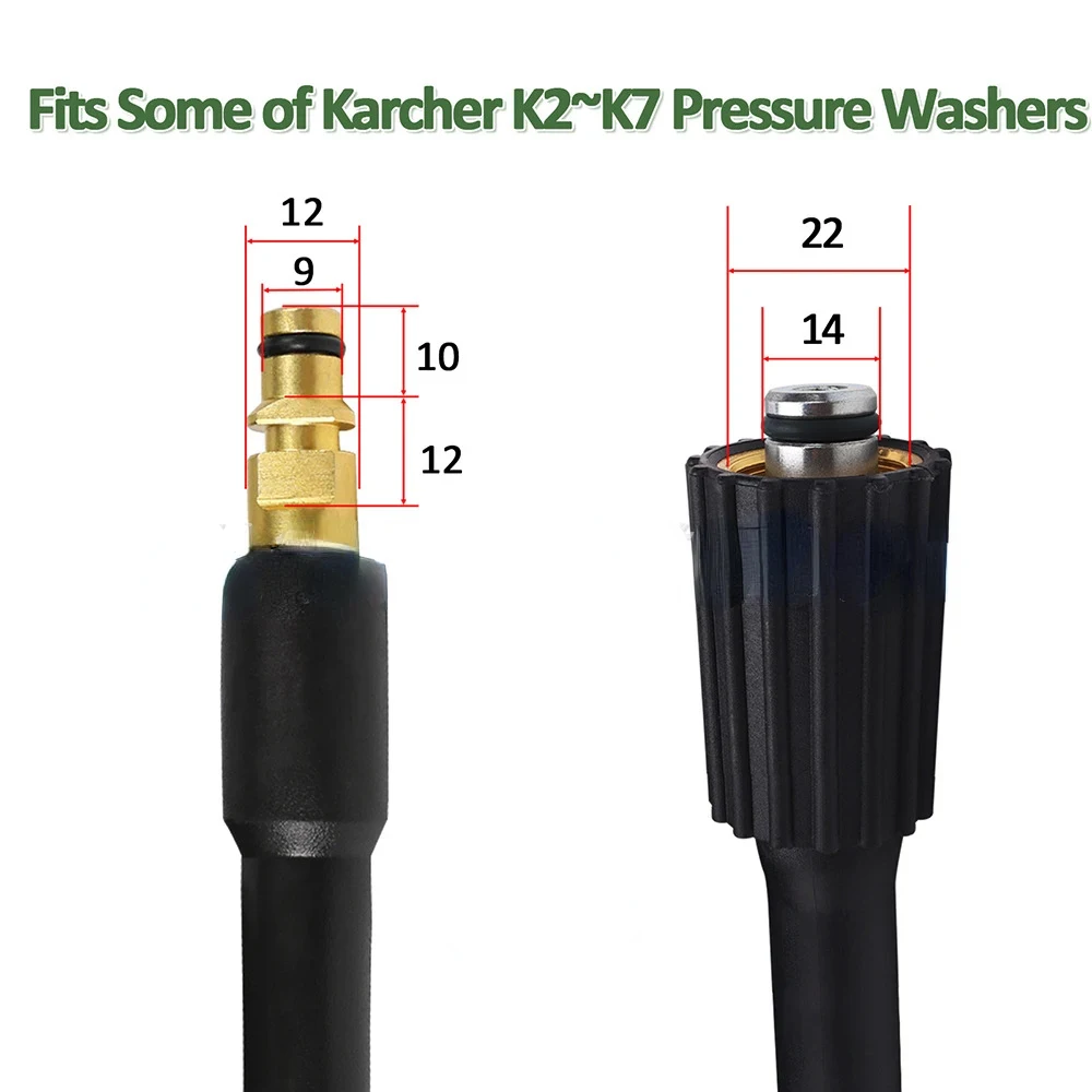 High Pressure Washer Hose Water Gun Washer Nozzles for Karcher Car Cleaning Quick Connector