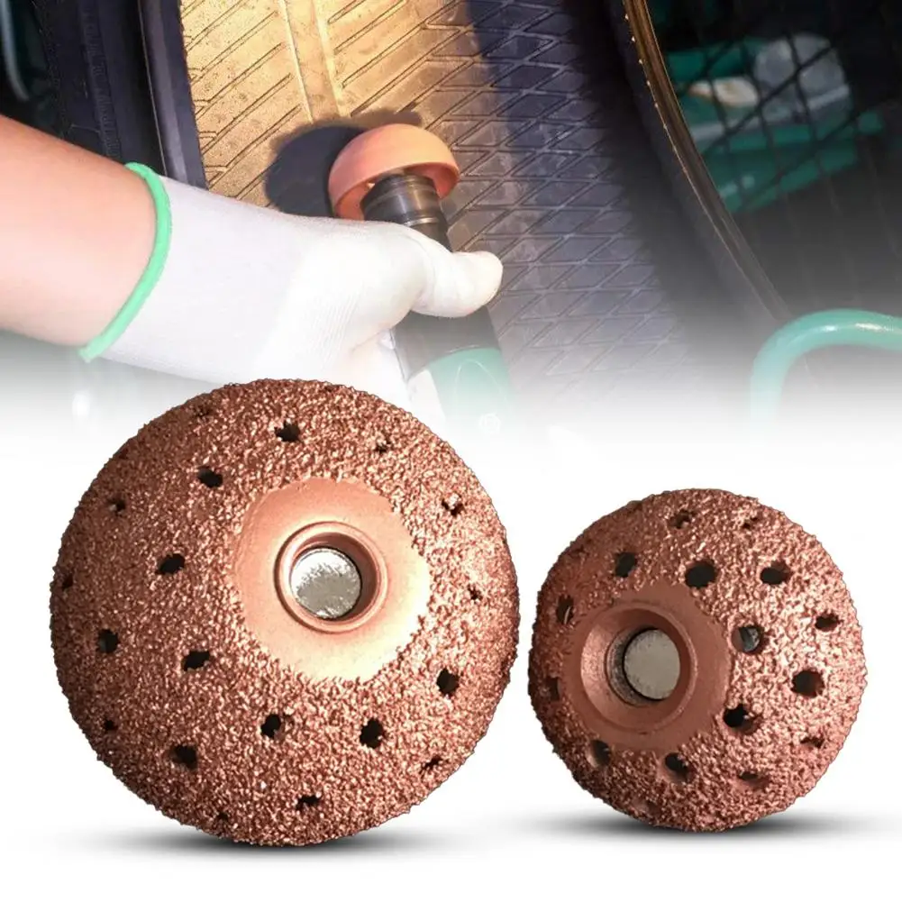 1 Set Mini Tire Grinding Head  High Hardness Grain Alloy Tire Buffing Wheel  Tire Grinding Head Rasp Buffer Ball