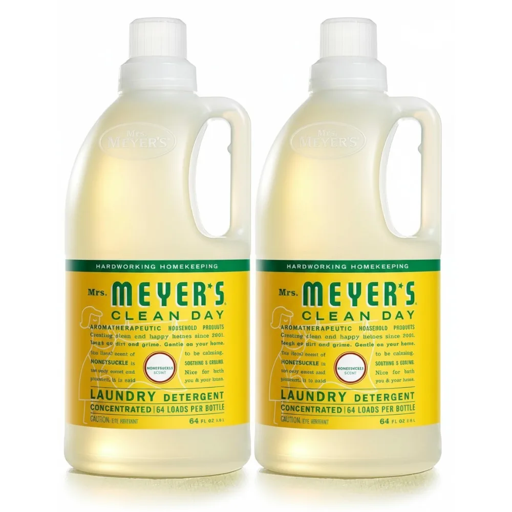

Biodegradable Honeysuckle Laundry Detergent, Concentrated Formula for 128 Loads, Gentle on Clothes, Essential Oils Infused