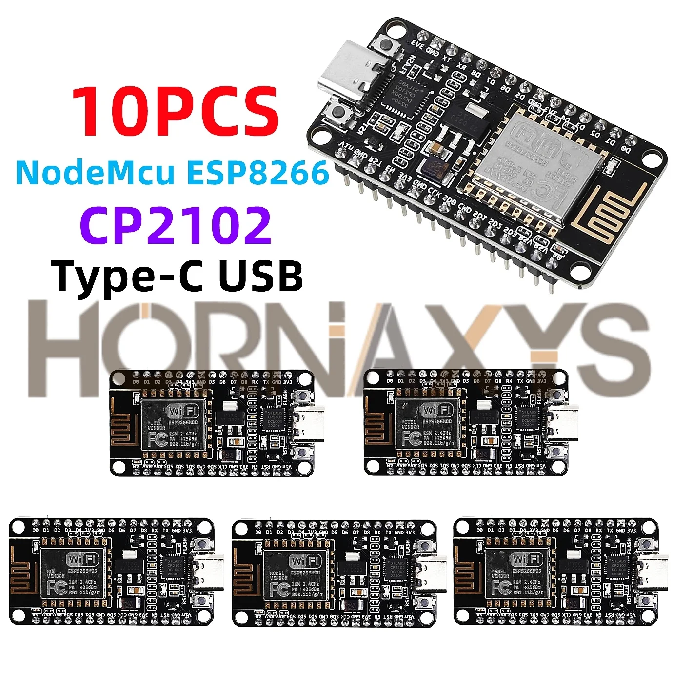 1-10PCS/Wireless Module CP2102 NodeMcu V3 V2 Lua WIFI Internet of Things Development Board Based ESP8266 ESP-12E Type-c usb