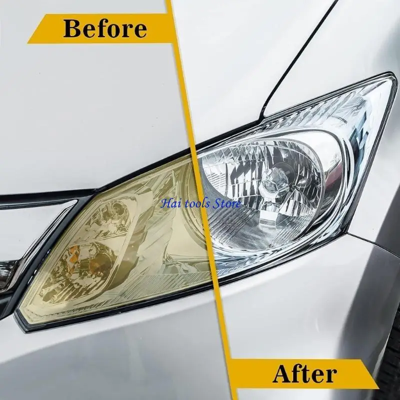 X37E 42pcs Car Headlight RestorationKit Sanding Discs Backing Pads Wool Pads Remove Scratches and Condition