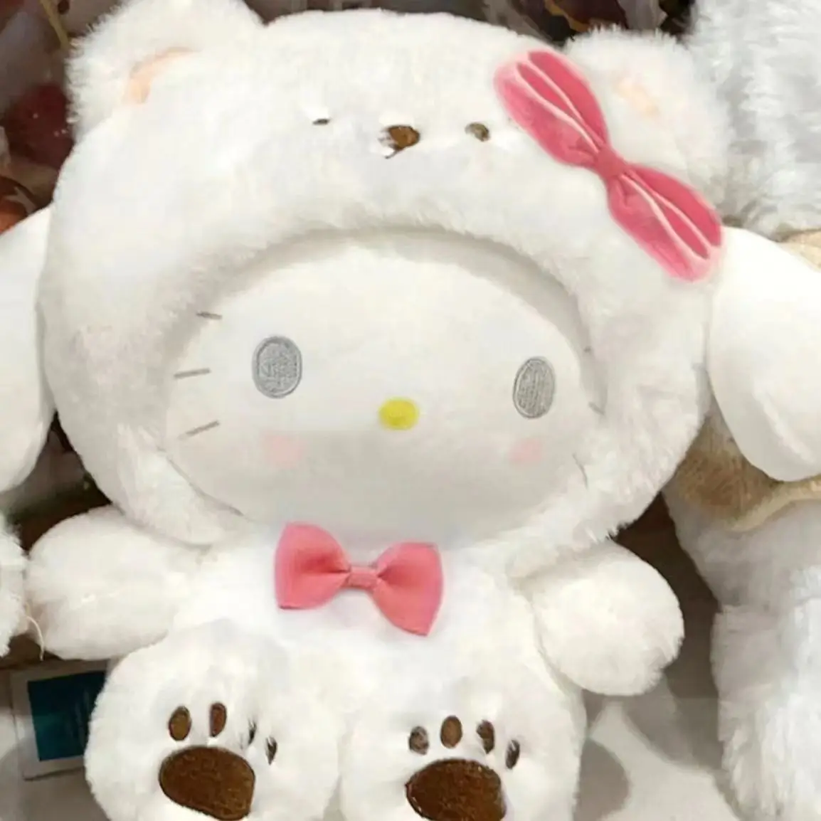 25-50 سنتيمتر Kawaii Plushies مرحبا كيتي سينامورول Pochacco تحويل محشوة أفخم دمية كوس الدب لطيف لعب الأطفال هدية عيد ميلاد