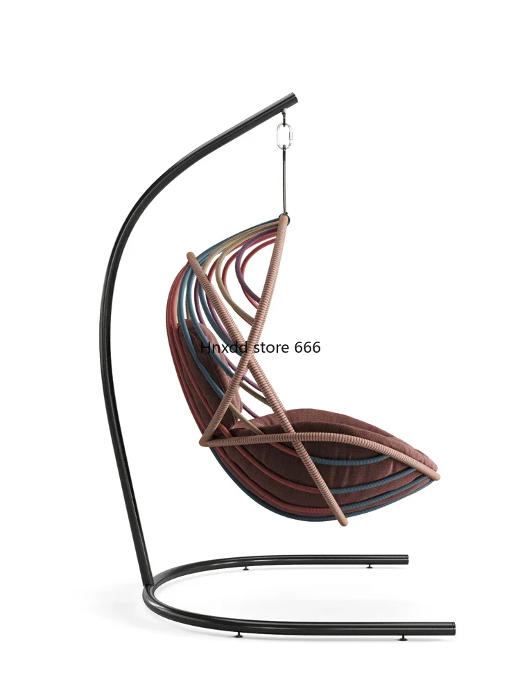 Outdoor simple living room hanging chair hanging basket rattan chair swing