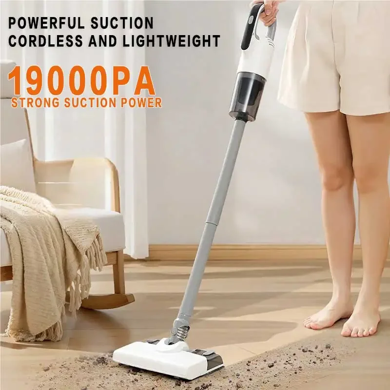 19000PA Cordless handheld hoover for mopping and vacuuming, with water tank, dust mite hoover, for home carpet cleaning