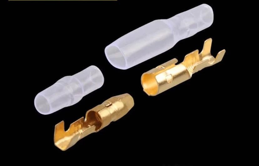 Bullet-type plug and socket terminal, wire connector,Corrosion resistance, strong conductivity, brass material