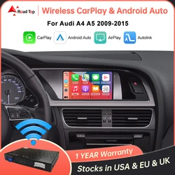 Wireless  Carplay for Audi A4 A5 Q5 2009-2015, with Android Auto Interface AirPlay Mirror Link YouTube Car Play Functions