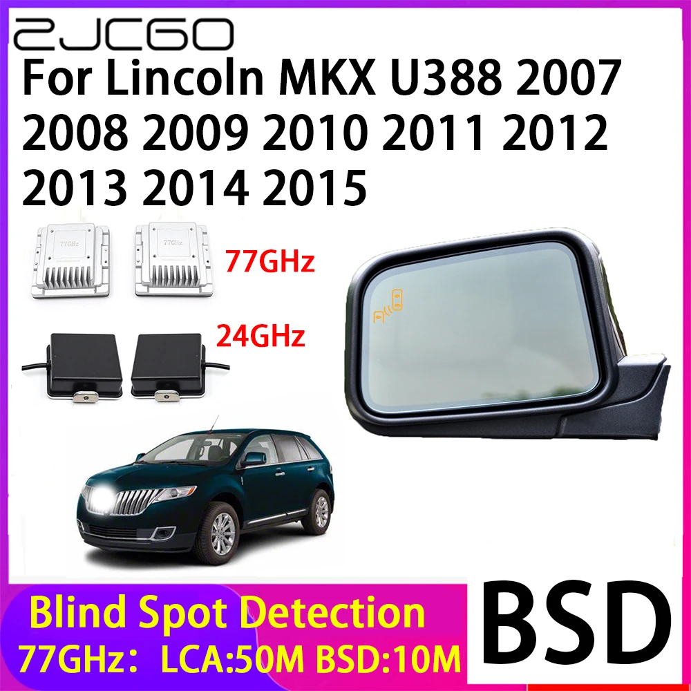 

ZJCGO Car Blind Spot Detection BSD Mirror Rear Radar Detection System for Lincoln MKX U388 2007~2015