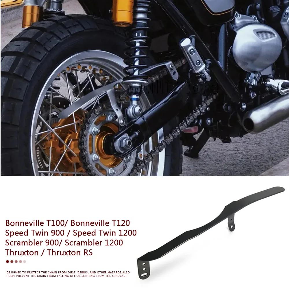

Chain Guard For Speed Twin Scrambler 1200 900 Bonneville T100 T120 Thruxton RS Motorcycle Belt Guard Cover Protector Decorative
