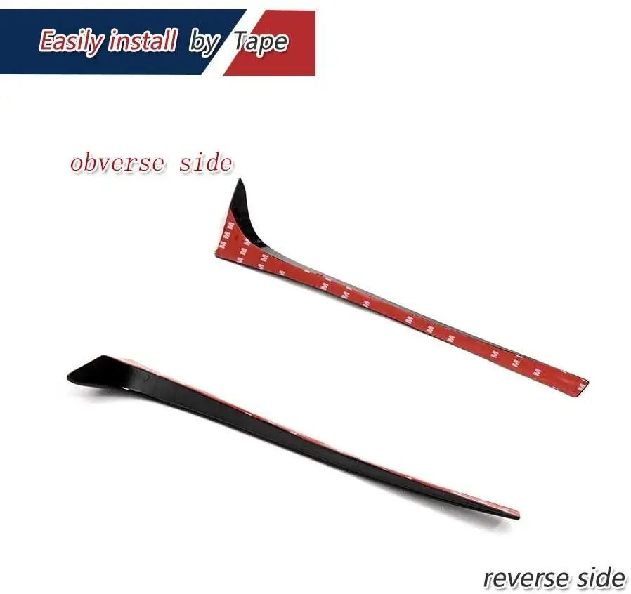 2pcs Rear Window Spoiler Rear Wing Side Roof Spoiler Lip Window Vent Decoration Deflectors Compatible For Golf 7 Mk7 2014-2019