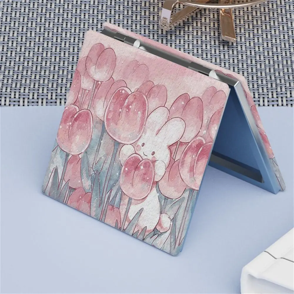 Pocket Tulip Square Makeup Mirror Double-Sided Magnifying Cosmetic Mirror Compact Handheld Folding Mirror Cosmetics Tools