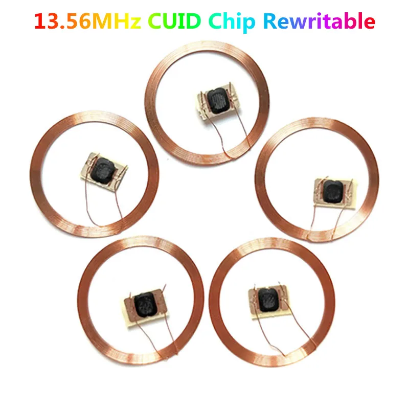 5pcs 13.56MHz RFID GEN2 CUID Changeable Card block 0 UID writable  Rewritable COB with Coil NFC Andriod MCT Copy Clone